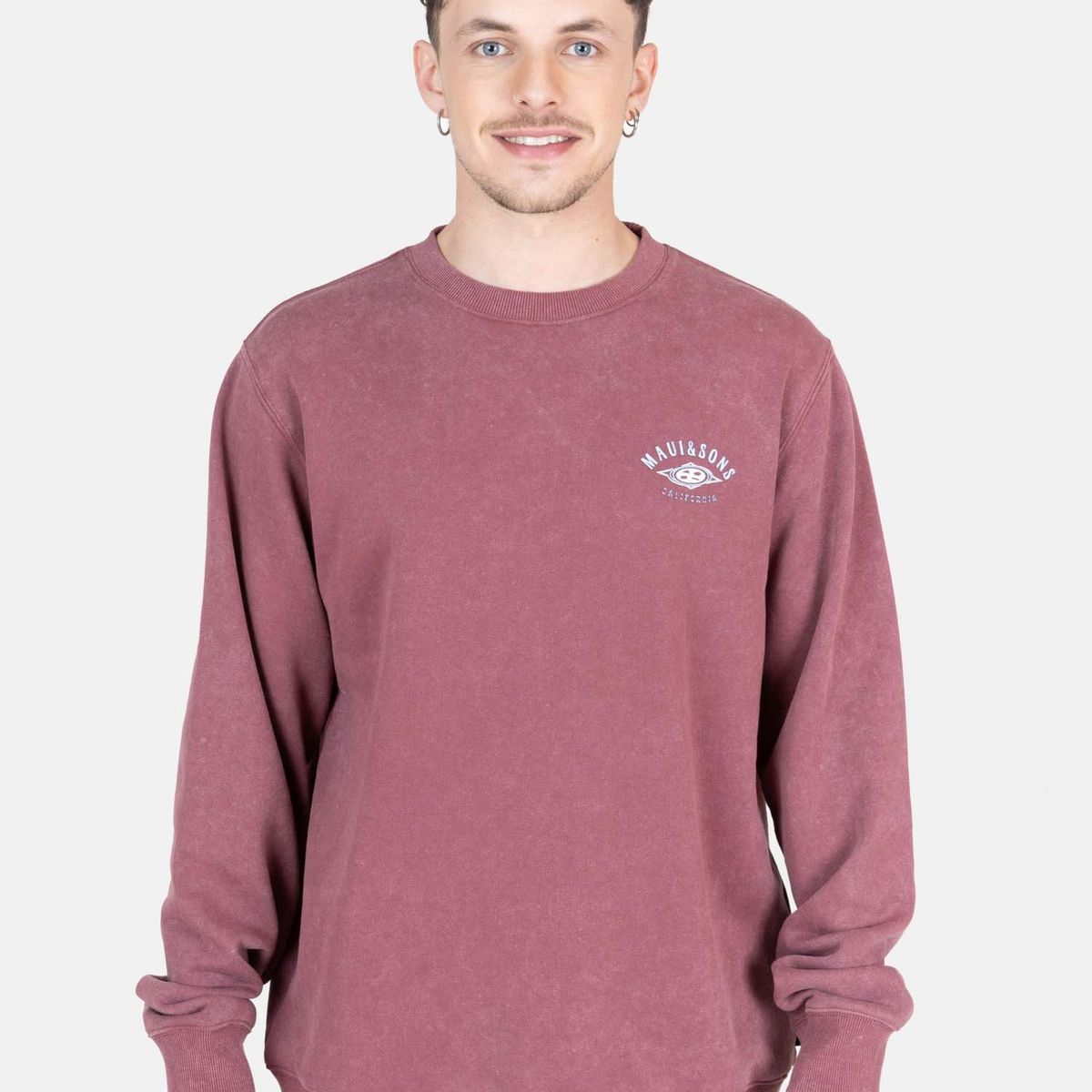 MAUI AND SONS - Poleron CR Sandstorm Rojo Hombre Maui And Sons - Rojo