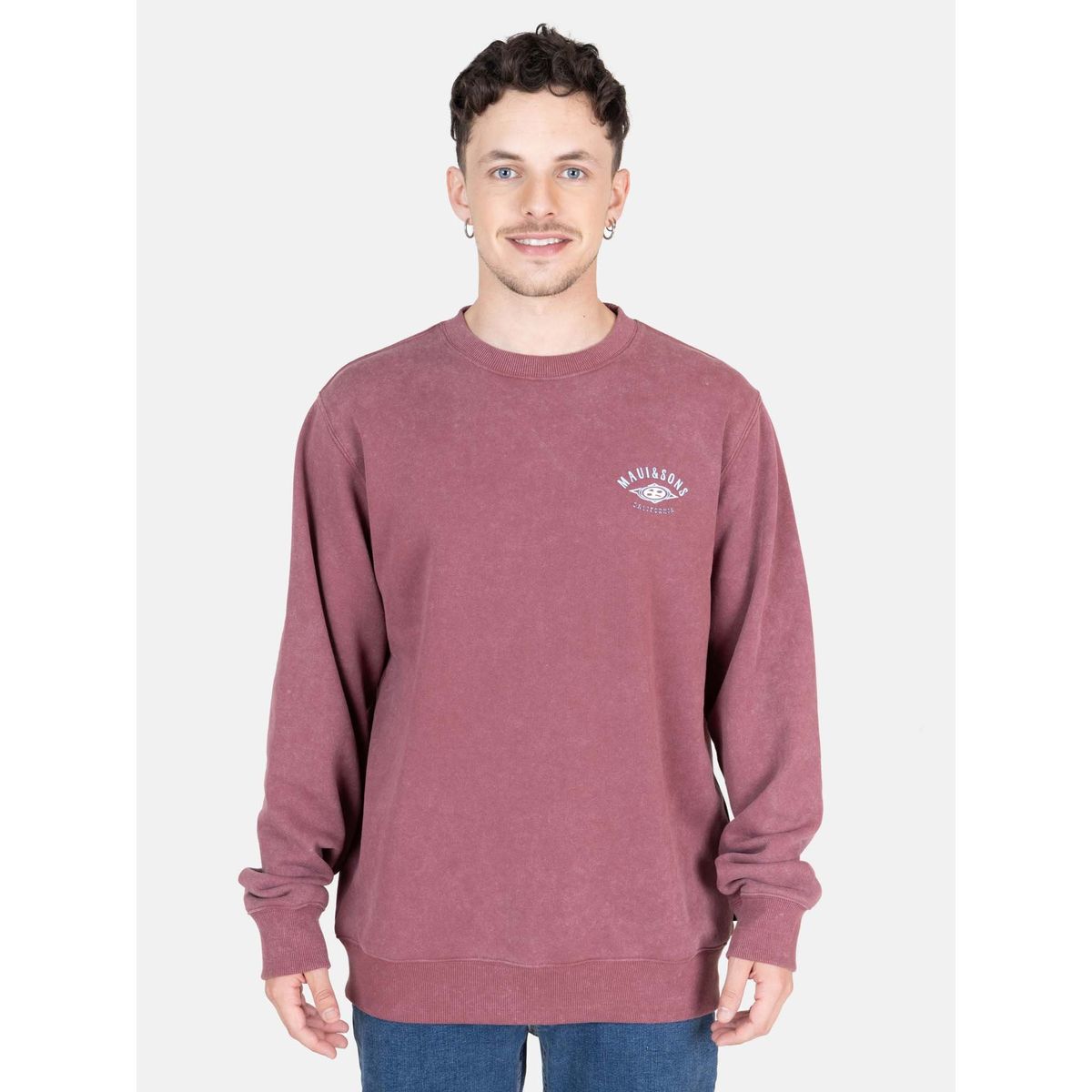 MAUI AND SONS - Poleron CR Sandstorm Rojo Hombre Maui And Sons - Rojo