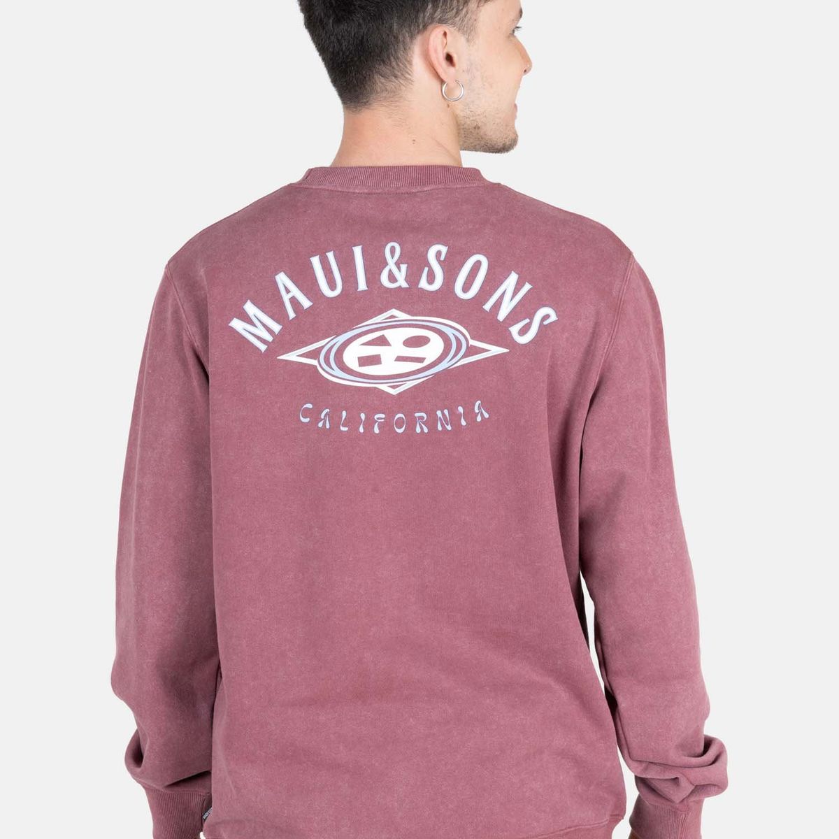 MAUI AND SONS - Poleron CR Sandstorm Rojo Hombre Maui And Sons - Rojo