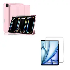 JOIGO - Funda Lamina Smart Cover Para iPad Pro 13 M4 2024 Rosada