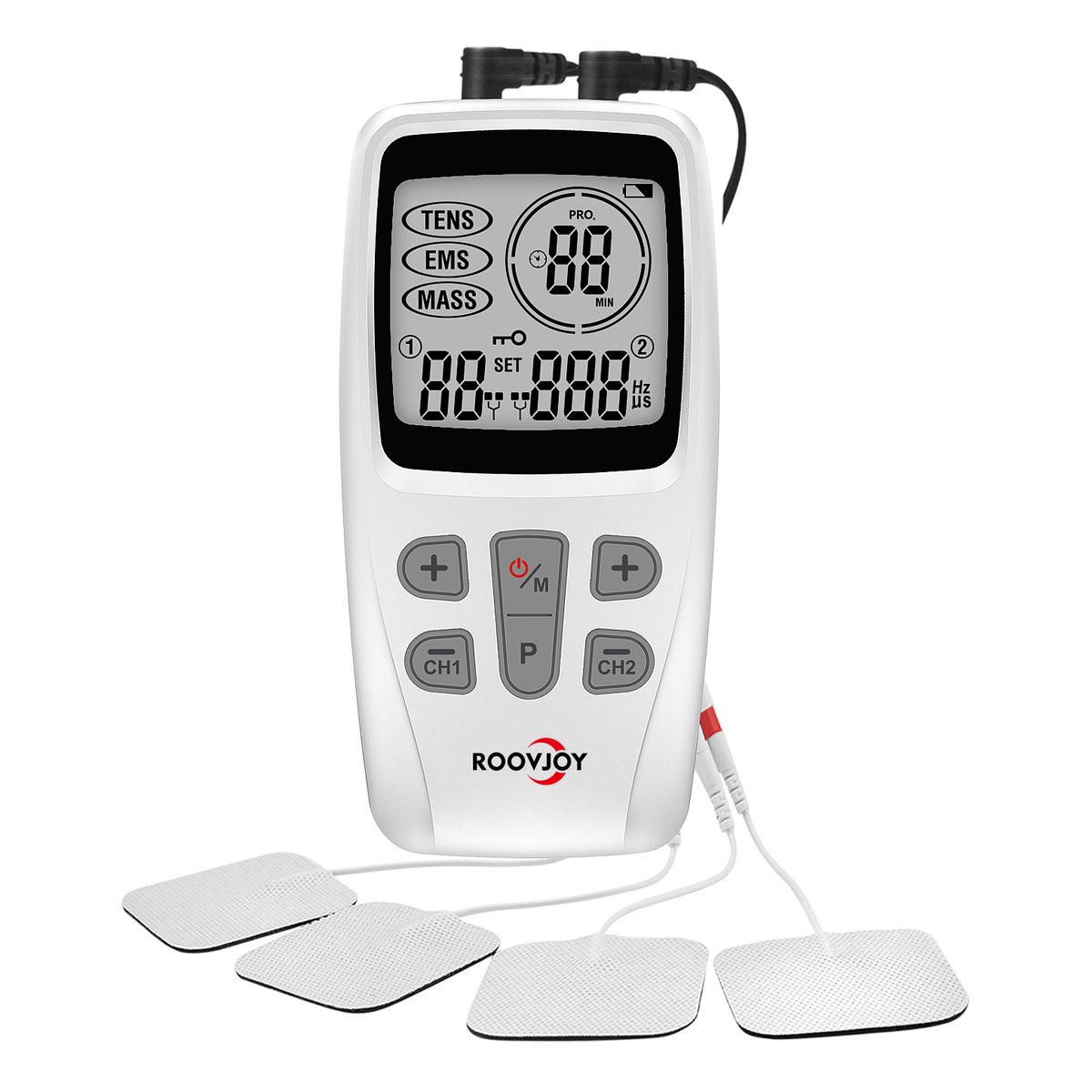 IVMEDICAL - Tens + Ems + Masaje Roovjoy  Modelo R-c4d - 3 En 1