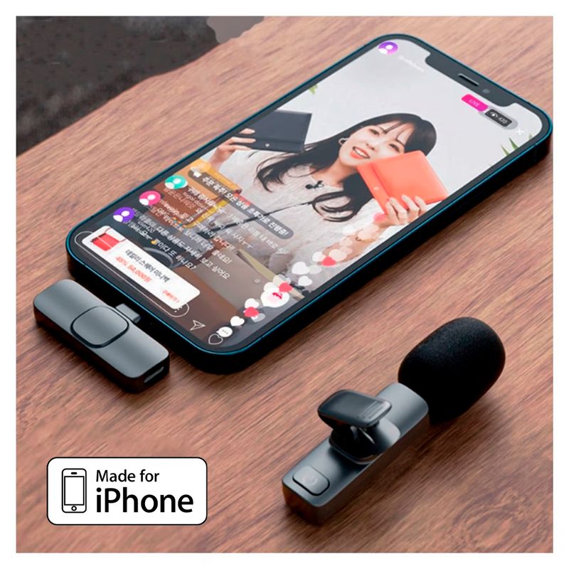 IRM - Mini Micrófono Inalámbrico  para iPhone Lightning