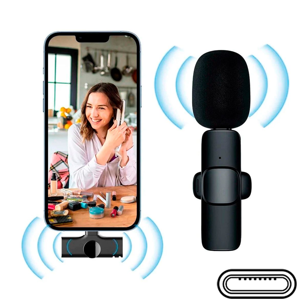 IRM - Mini Micrófono Inalámbrico  para iPhone Lightning