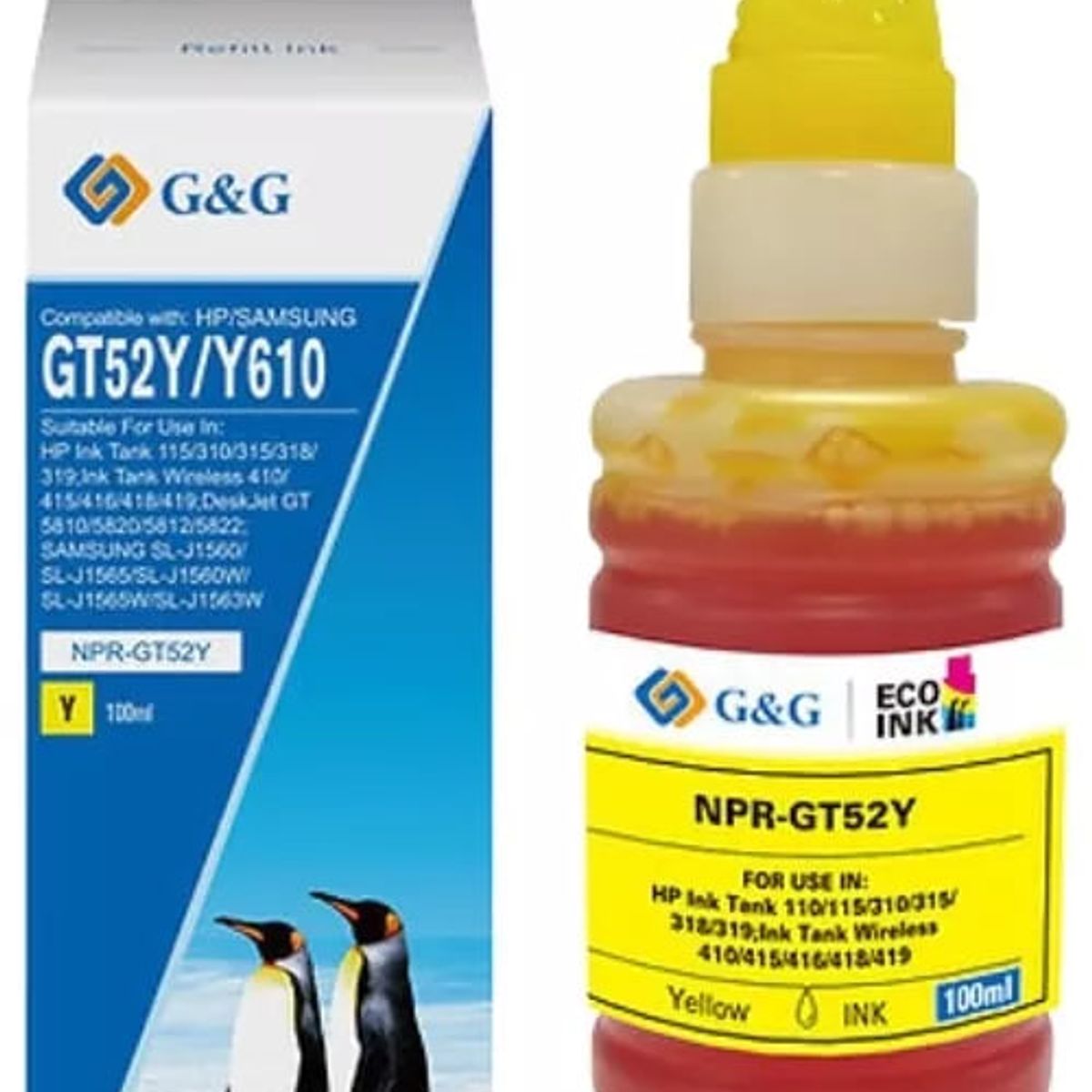 GENERICO - Tinta Alternativa Para HP G&G GT52 100 ml