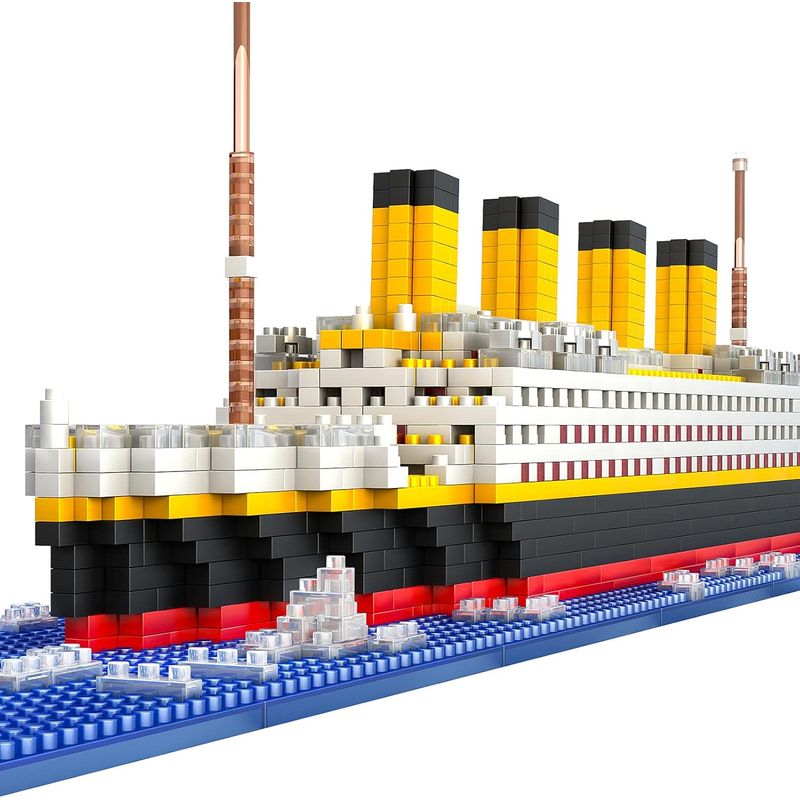 AZULAMAR - Bloques de Titánico Crucero Modelo Juguete Regalo Cumpleaño