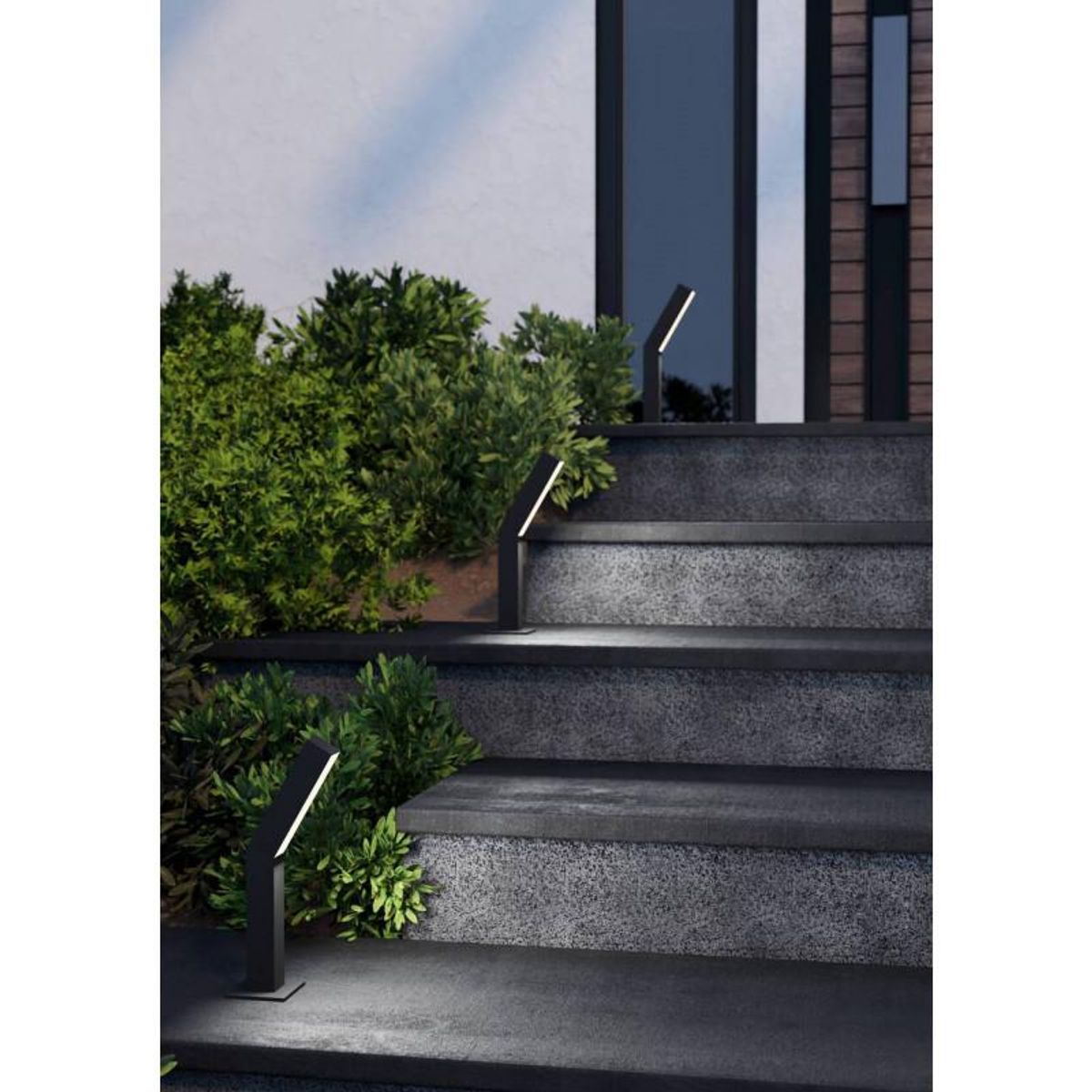 EGLO - Lampara de pie Ugento Acero Negro Led incluida 2X5W IP44 Cod900992