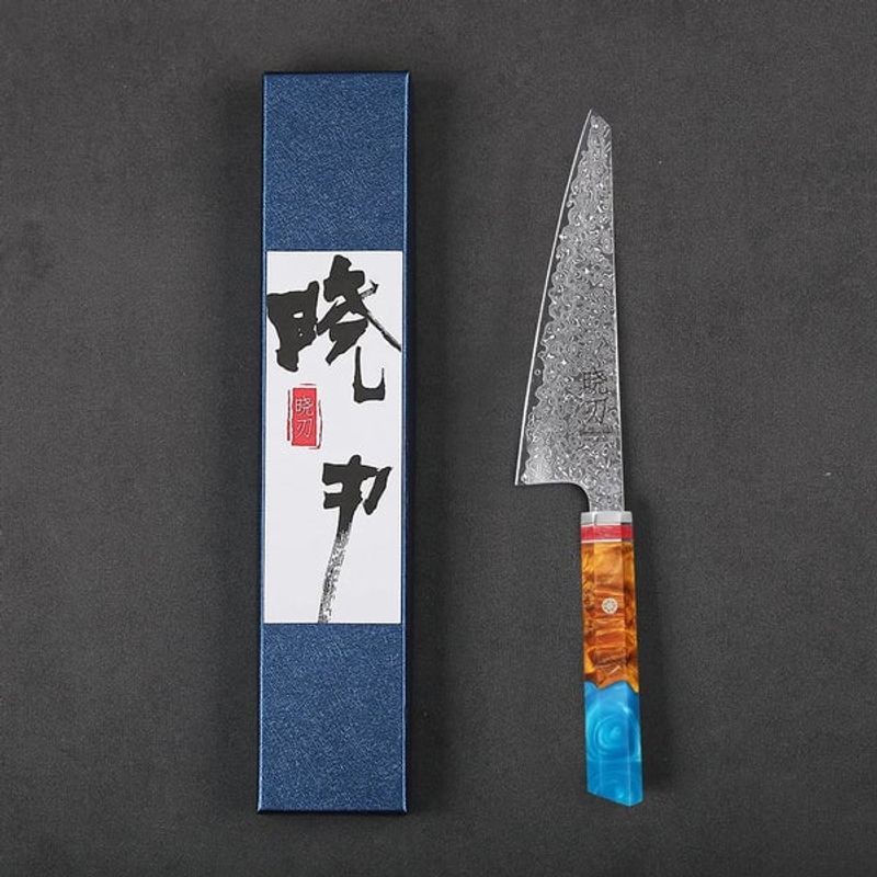 GENERICO - Cuchillo Honesuki 6 Japonés Damasco Chef Profesional