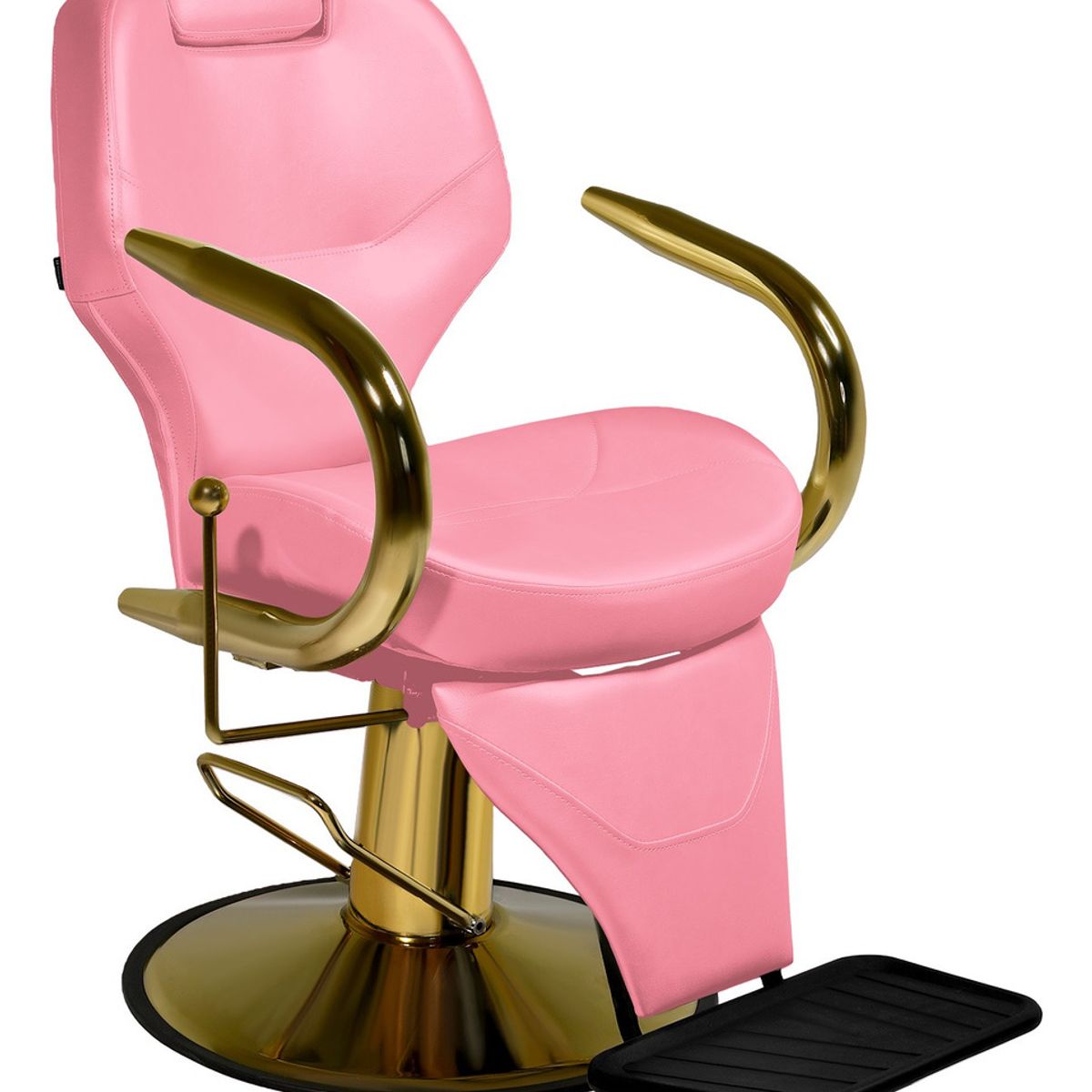 NANOFORT - Sillon Barber Shop Peluqueria Barberia Reclinable Estetica  Rosado