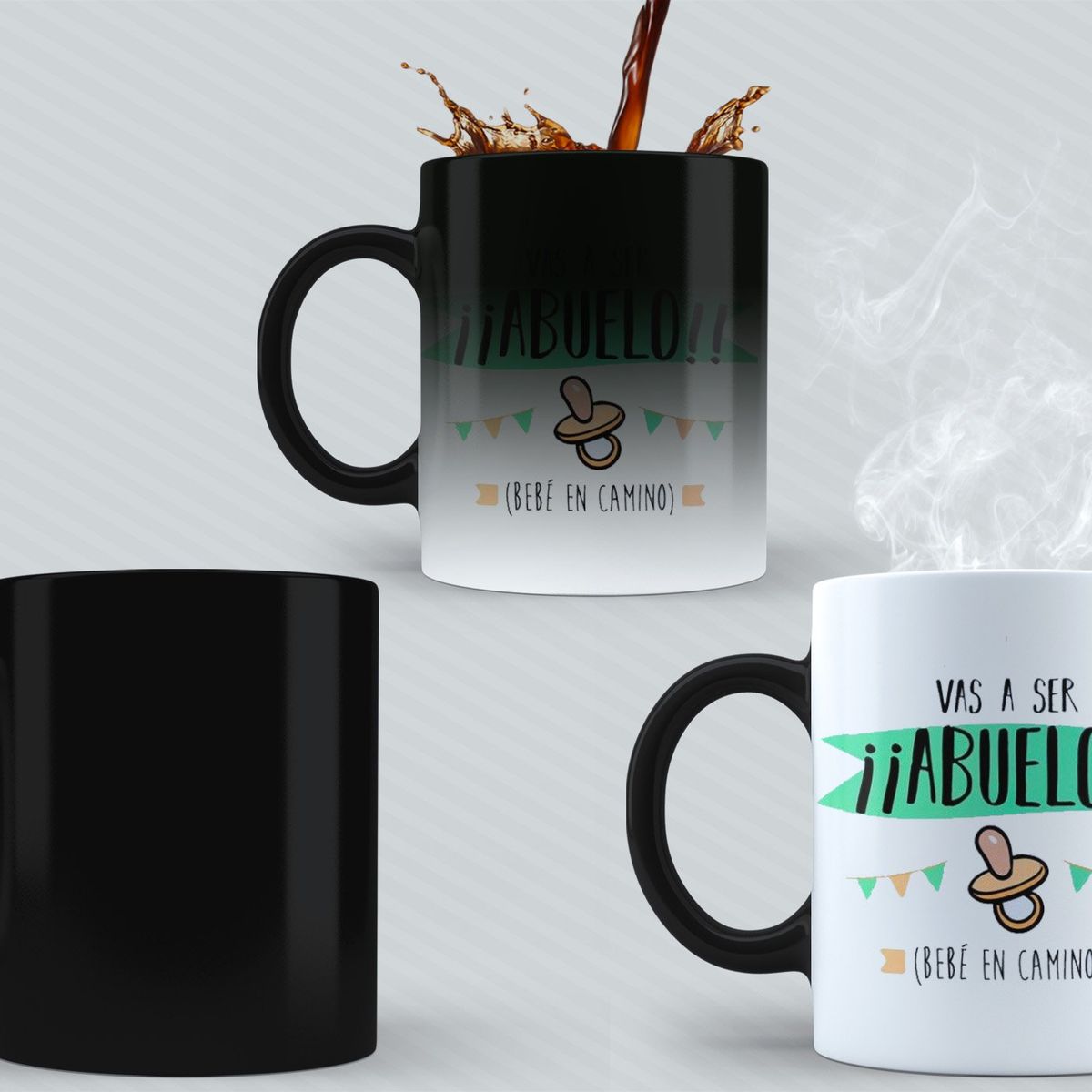 SM - Tazón Mágico Vas a Ser Abuelo - Modelos Abuelas Tíos y Tías