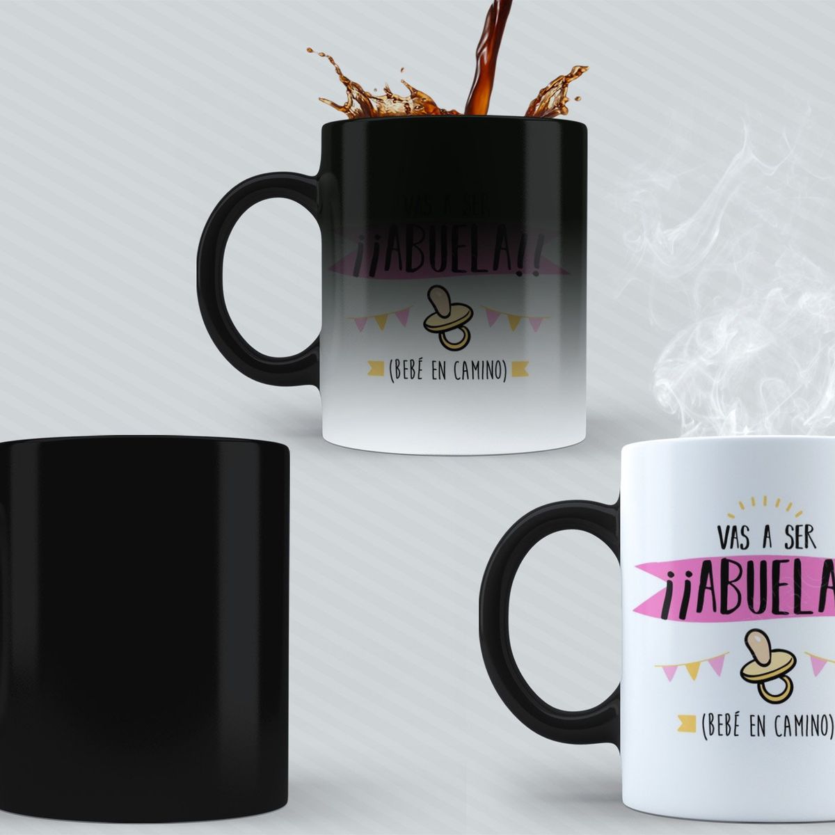 SM - Tazón Mágico Vas a Ser Abuela - Modelos Abuelo Tíos y Tías