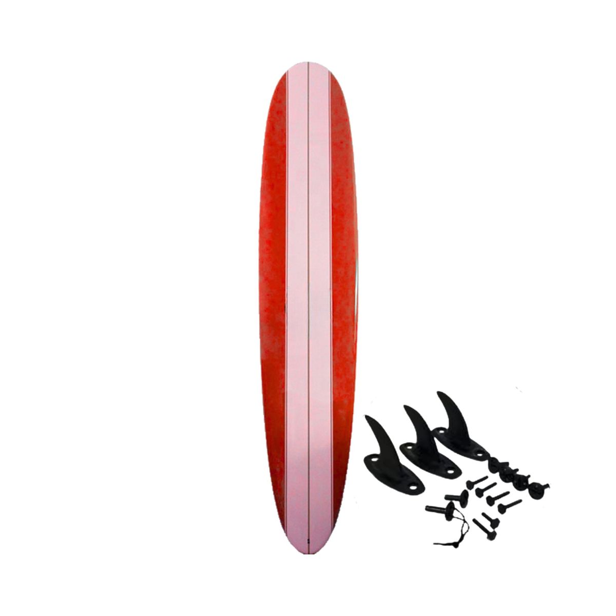 GENERICO - Softboard Tabla De Surf 2,13 Mts Playa + Leash Y 3 Quillas