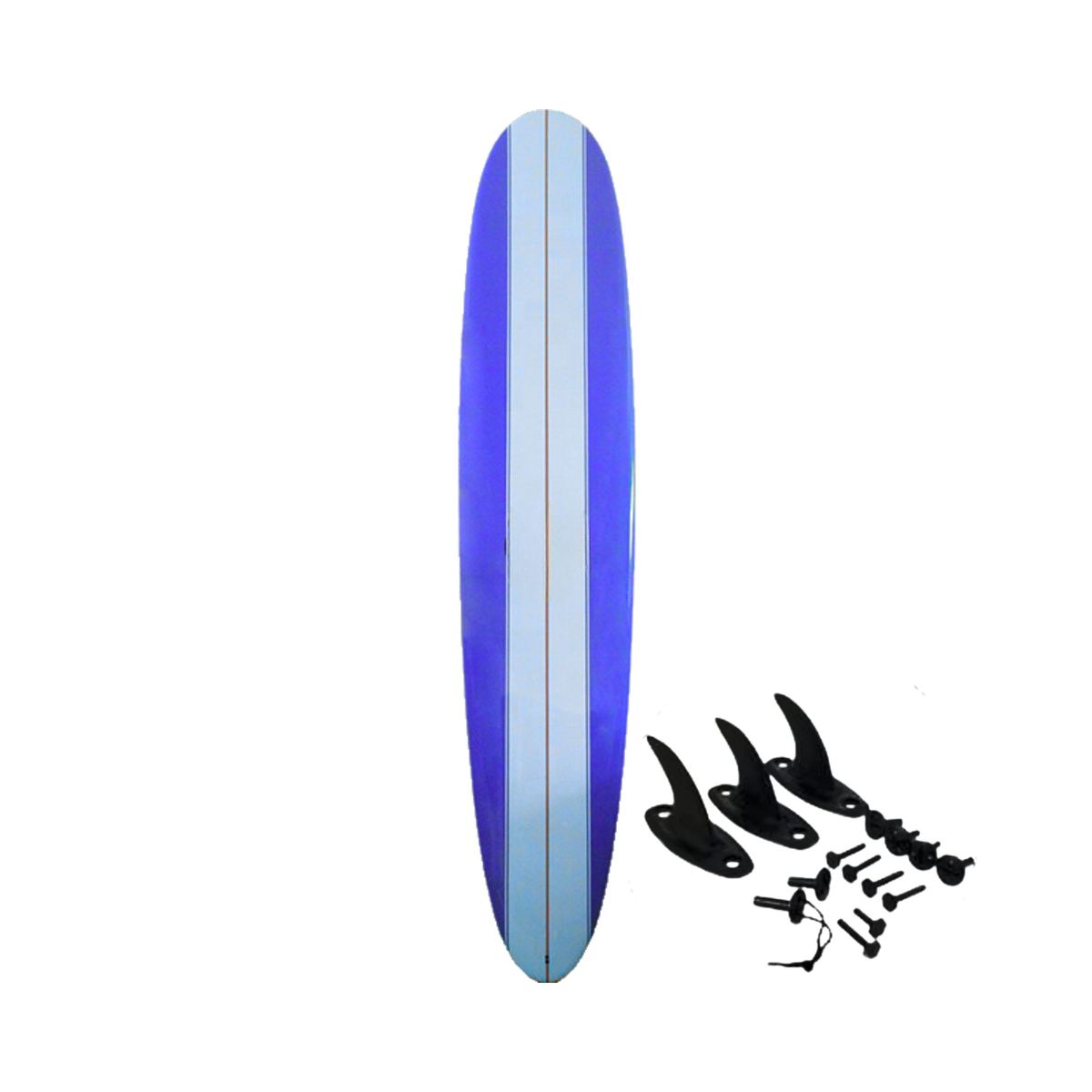 GENERICO - Softboard Tabla De Surf 2,13 Mts Playa + Leash Y 3 Quillas