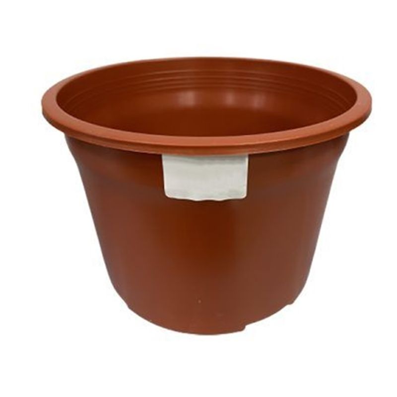 GENERICO - Pack 5 Maceteros Plástico Redondo 16cm N°15 Liso