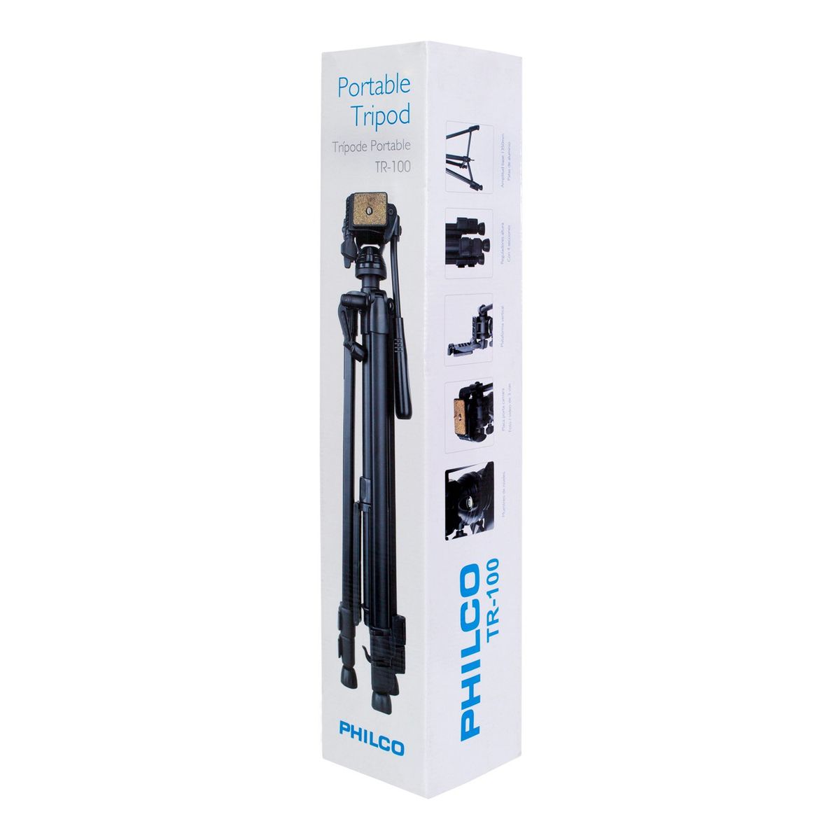 PHILCO - Tripode Camara / Altura 1.6 Mts Hasta 3.5 Kg