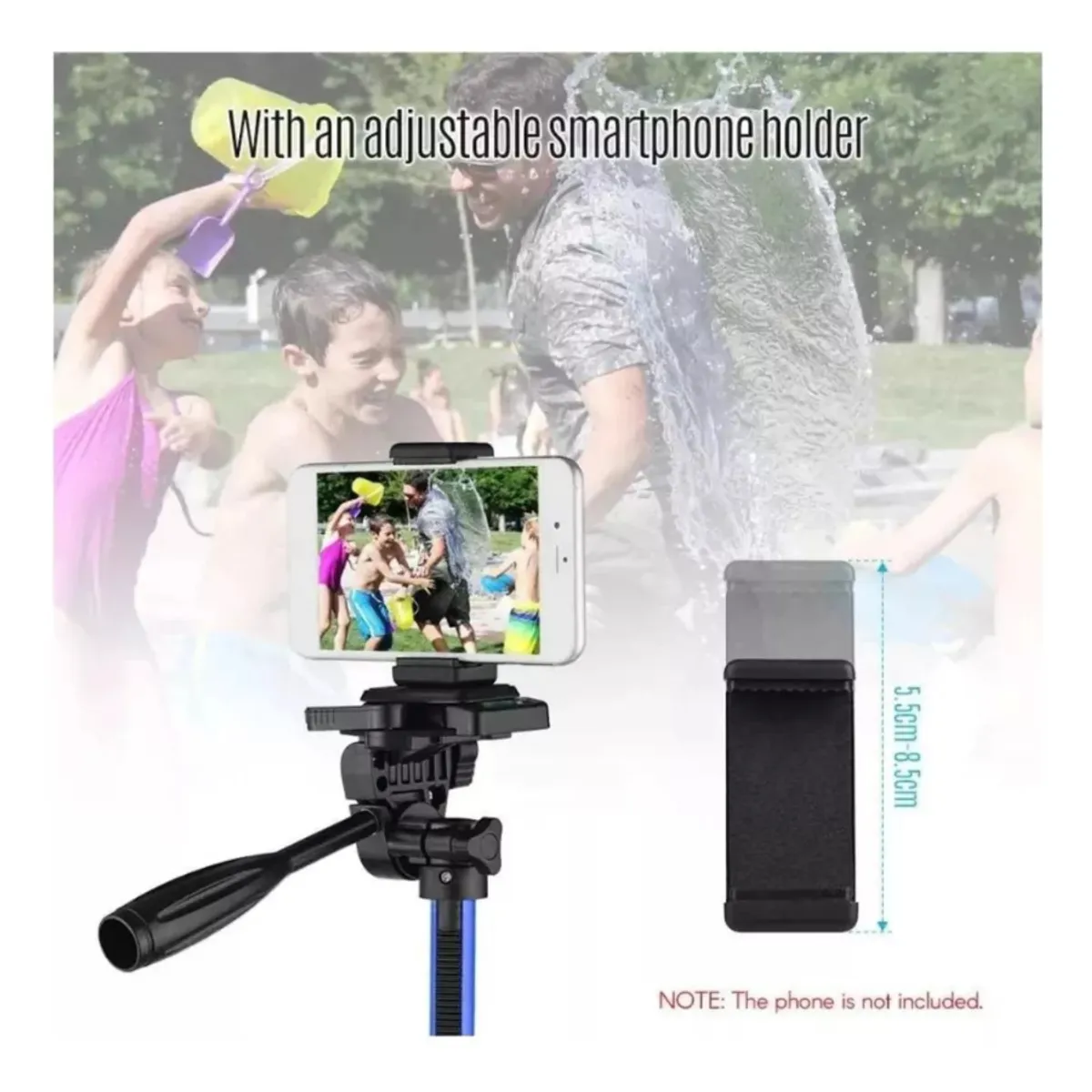 GENERICO - Trípode Portátil Para Teléfono Y Cámara - Ideal Para Exterio