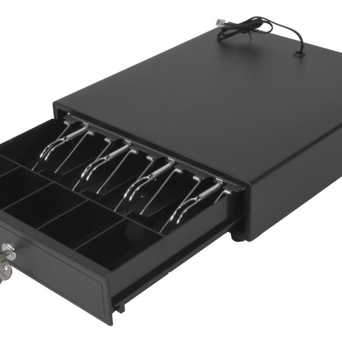 GUTSTARK - GAVETA ELECTRONICA 2 LLAVES CAJA CAJON DE DINERO 4 BILLETES