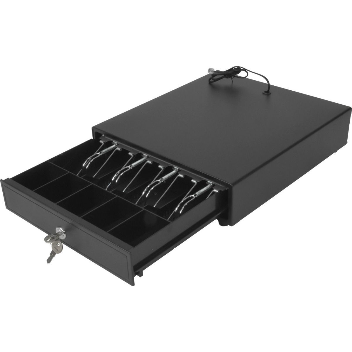 GUTSTARK - GAVETA ELECTRONICA 2 LLAVES CAJA CAJON DE DINERO 4 BILLETES
