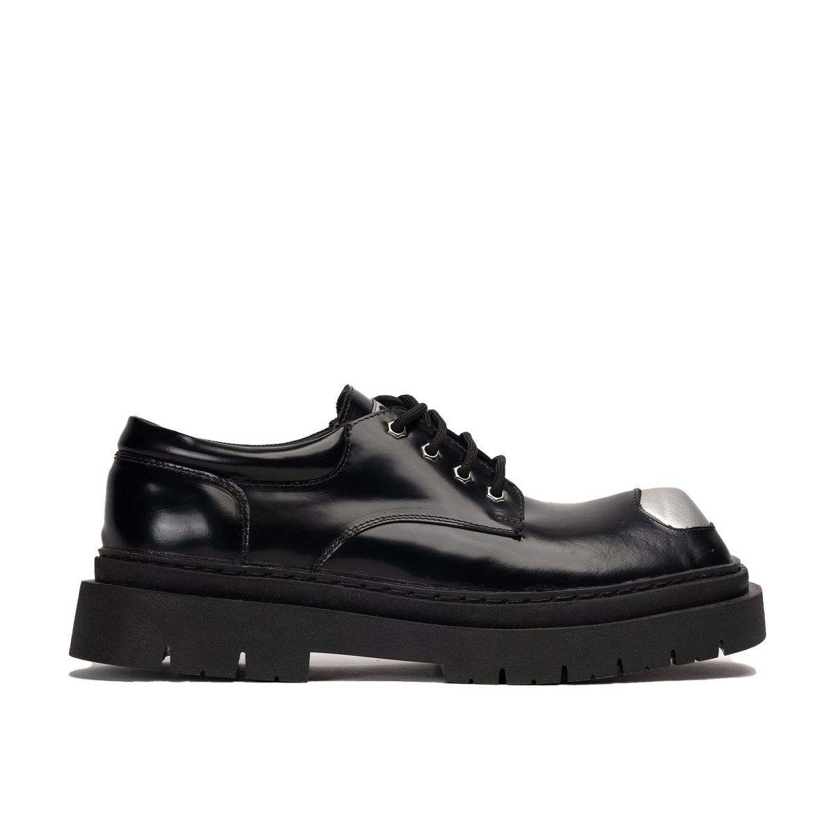 LANDAZURI - Zapato Cuero Rinho Negro Espejo Landazuri
