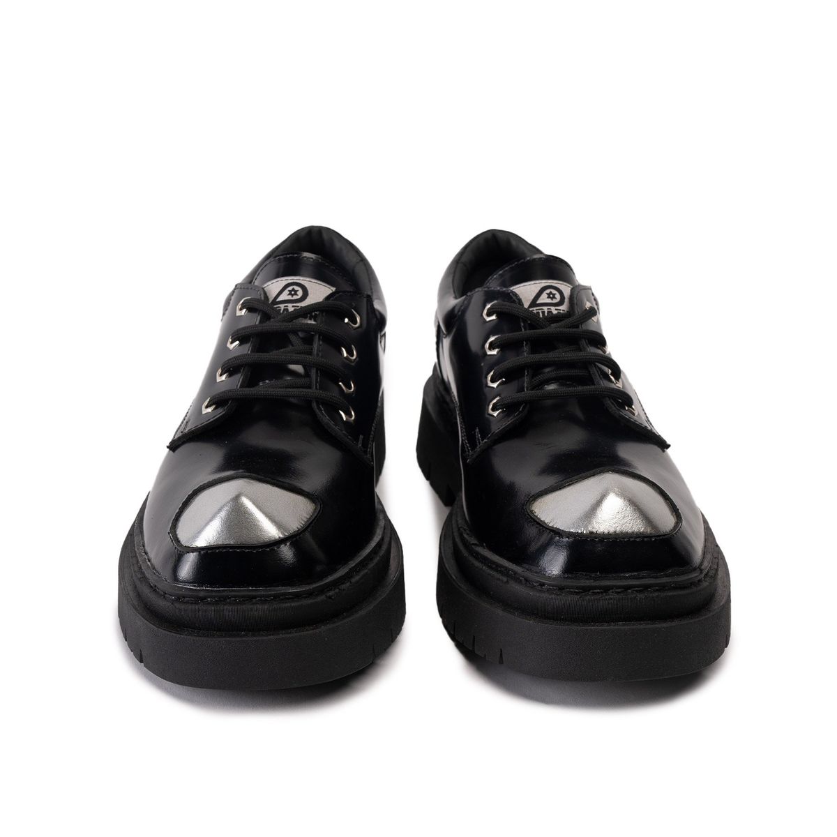 LANDAZURI - Zapato Cuero Rinho Negro Espejo Landazuri