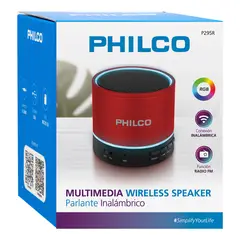 PHILCO - PARLANTE PORTATIL BLUETOOTH-USB P295 RED