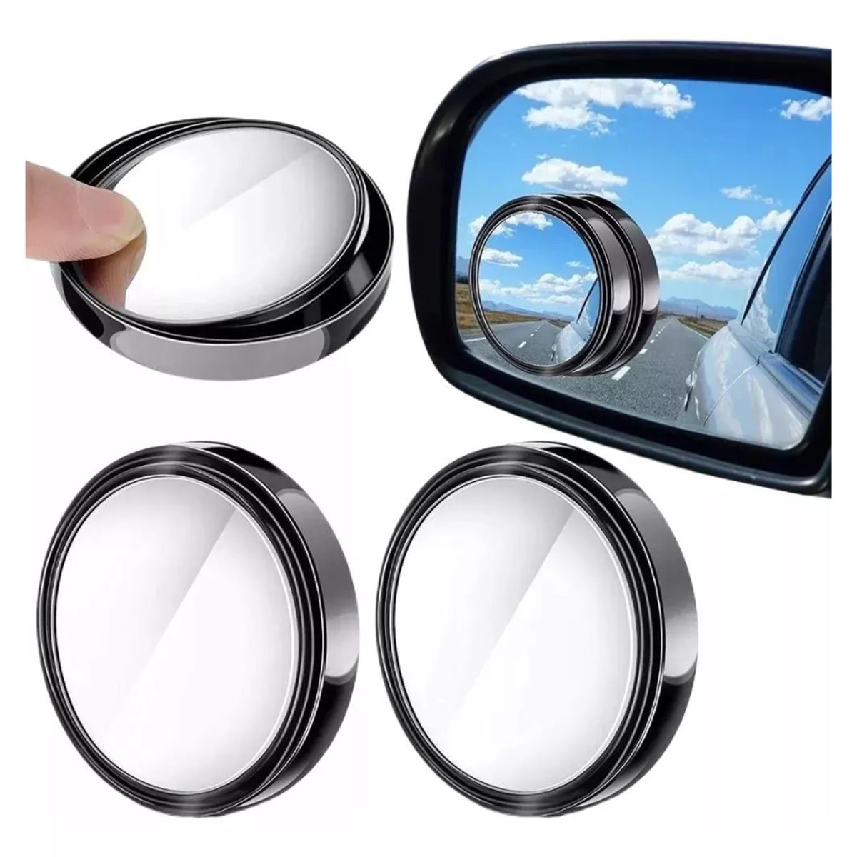 GENERICO - 2 Espejo Convexo Auxiliar Universal Punto Ciego