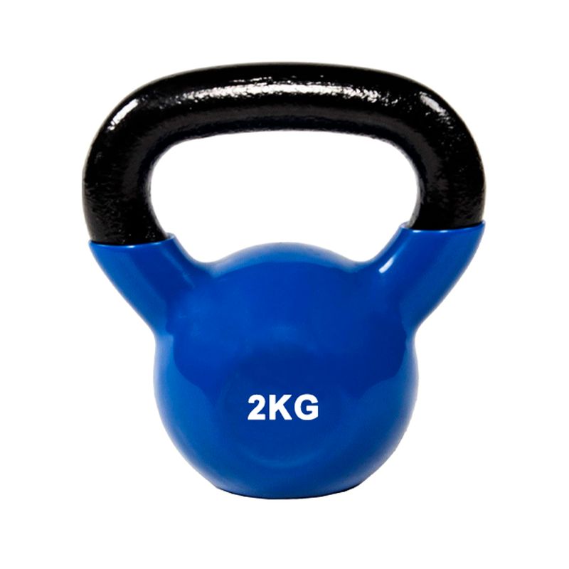GENERICO - Kettlebell Pesa Rusa Fierro Vinilo 2 kg