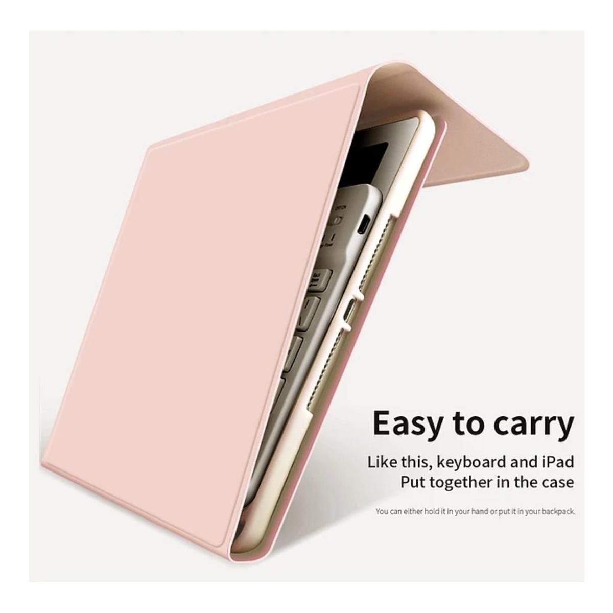 GENERICO - Funda Con Teclado Rosado Para Tablet Xiaomi Pad Pro 12.1