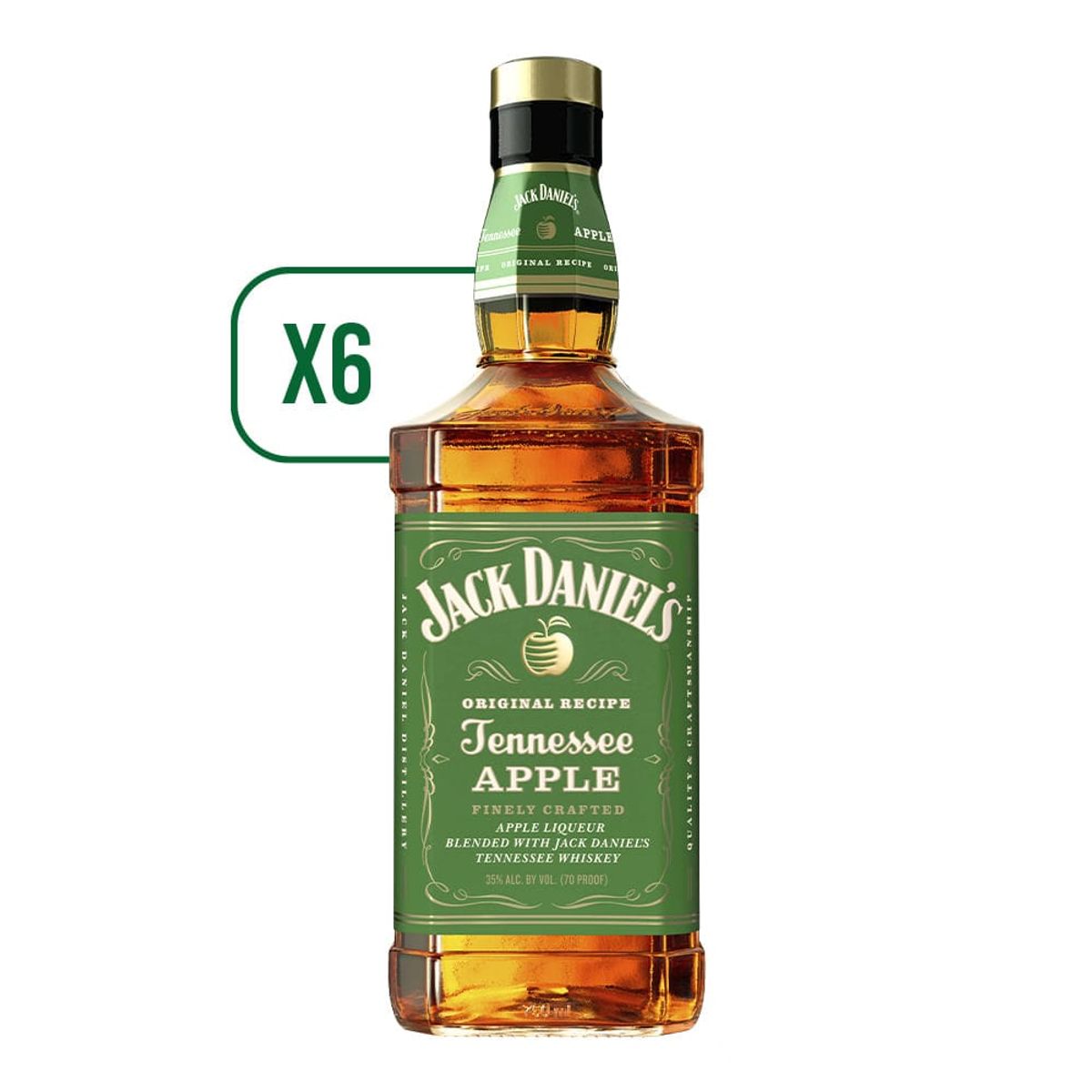 JACK DANIELS - Pack 6 Jack Daniel´s Apple 750 ml