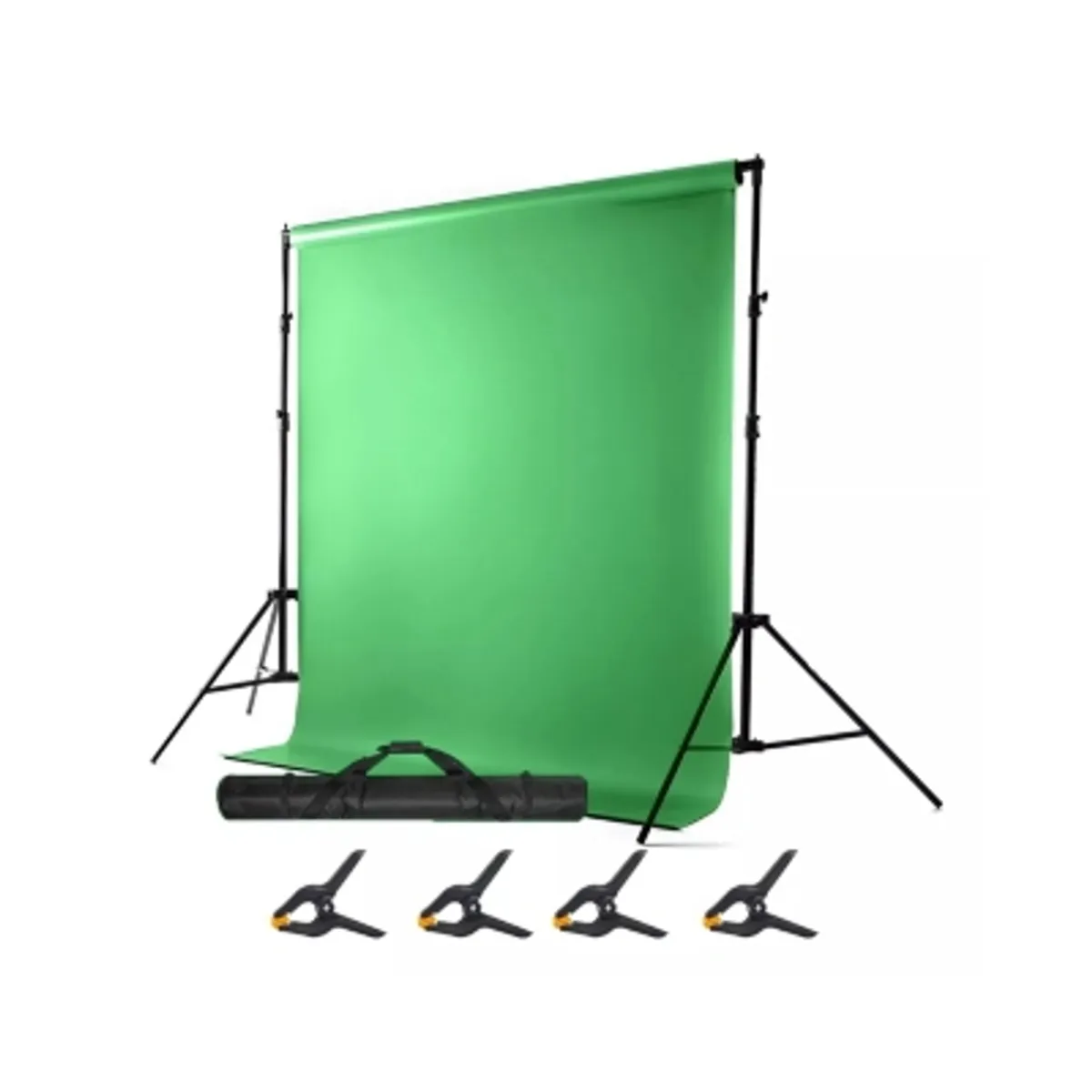GENERICO - Set Fondo Chroma Verde 2x3 Metros + Tripodes + Bolso Telón