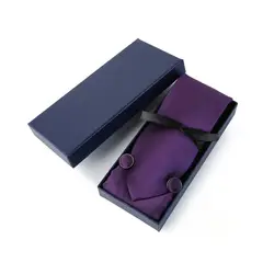 COLETTE - Set Corbata Mas Pañuelo Y Colleras Colores Varios