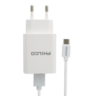 Philco Cargador Usb Qc619 Blanco