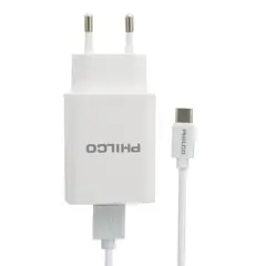 PHILCO - CARGADOR USB QC619 BLANCO