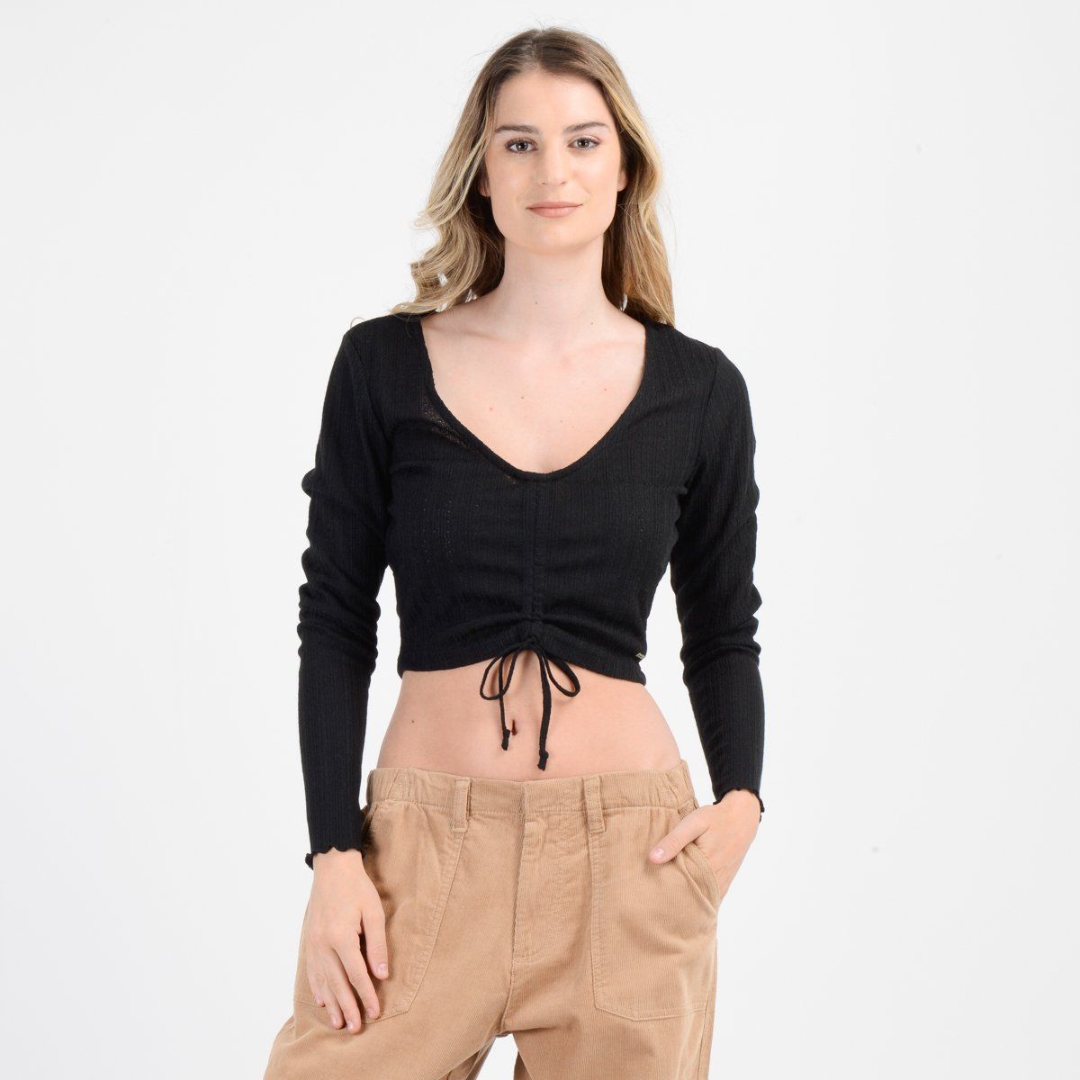 O'NEILL - POLERA MANGA LARGA MARLENE NEGRO