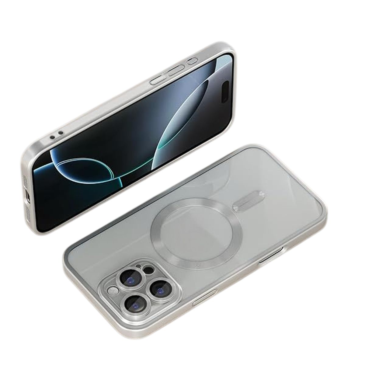 GENERICO - Carcasa Magsafe para iPhone 16 Pro / Colores Plateado