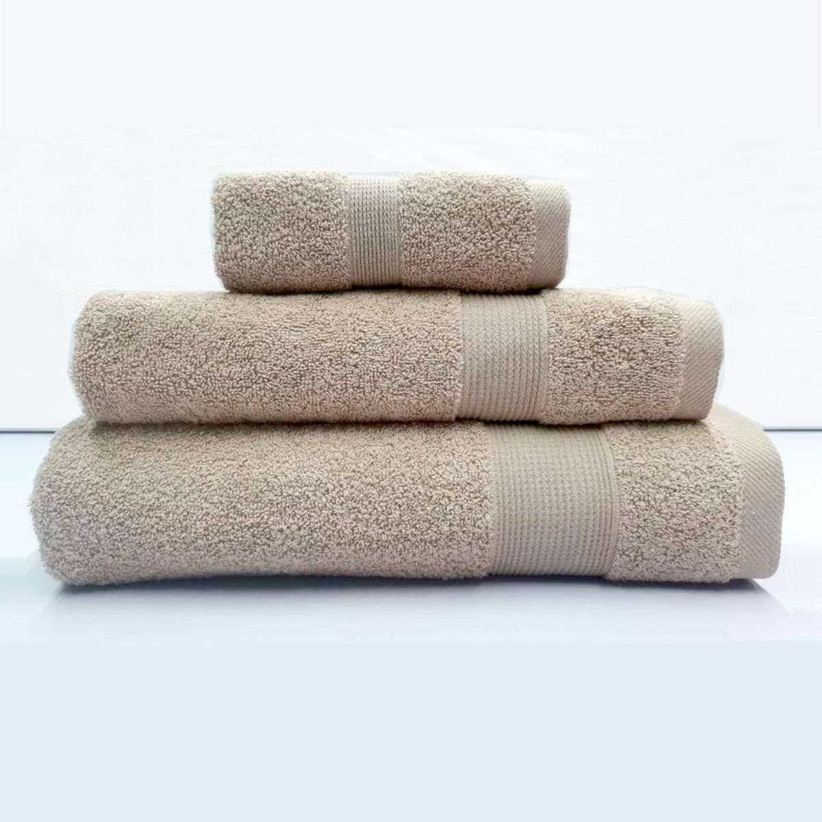 ANDES - JUEGO TOALLA ANDES 3 PIEZAS LISA BEIGE