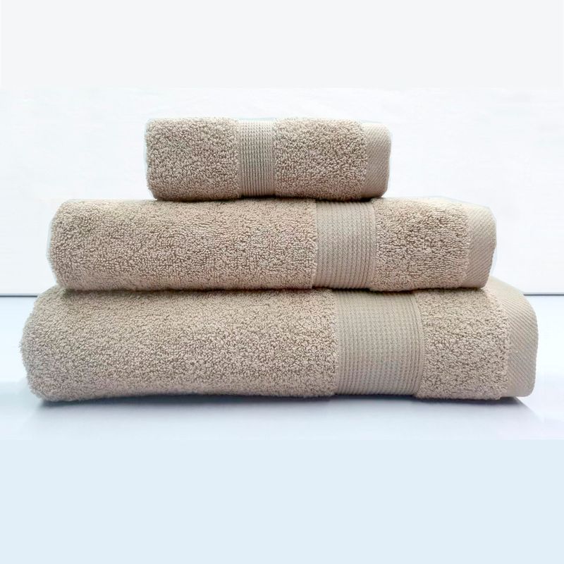 ANDES - JUEGO TOALLA ANDES 3 PIEZAS LISA BEIGE