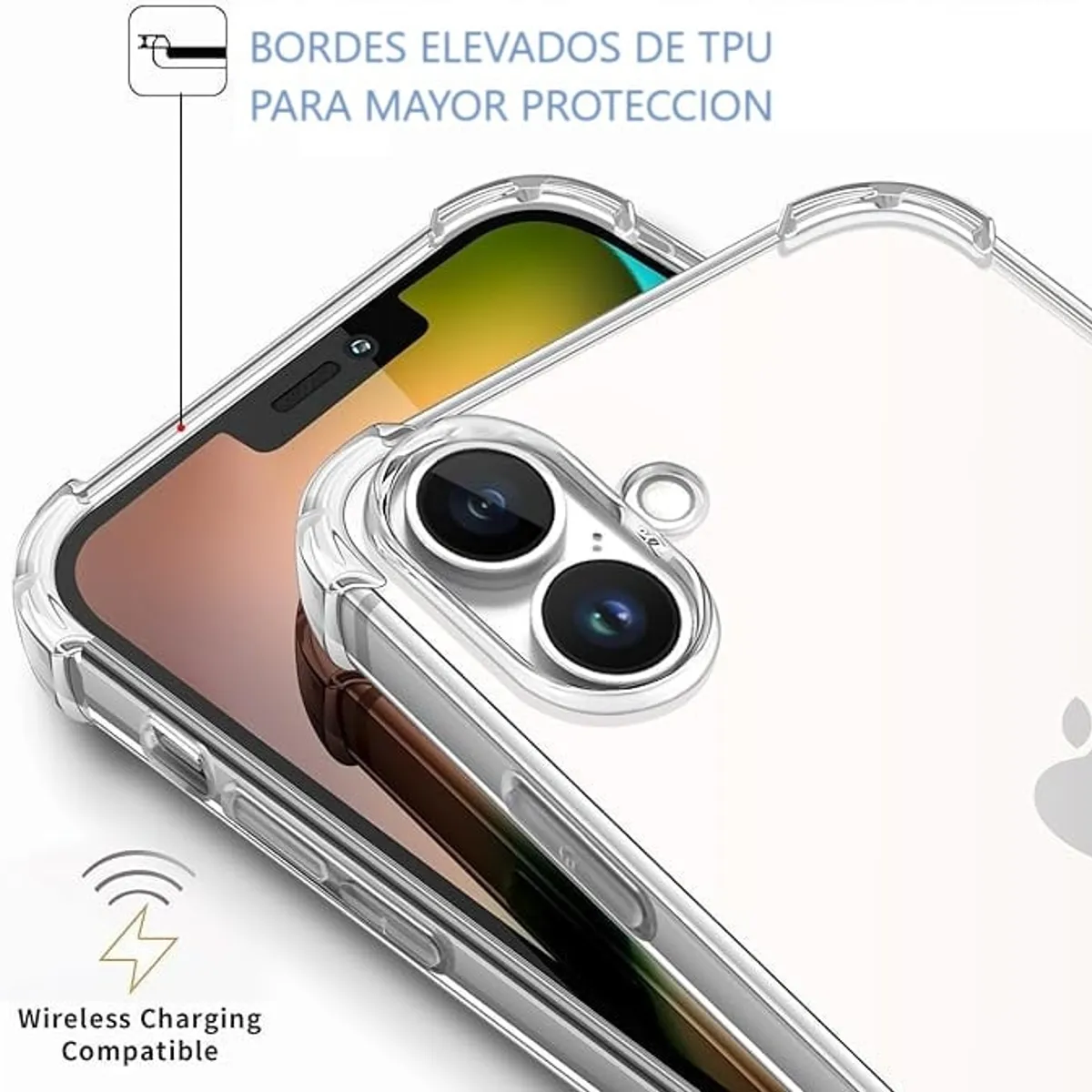 GENERICO - Carcasa Funda Transparente Para iPhone 16