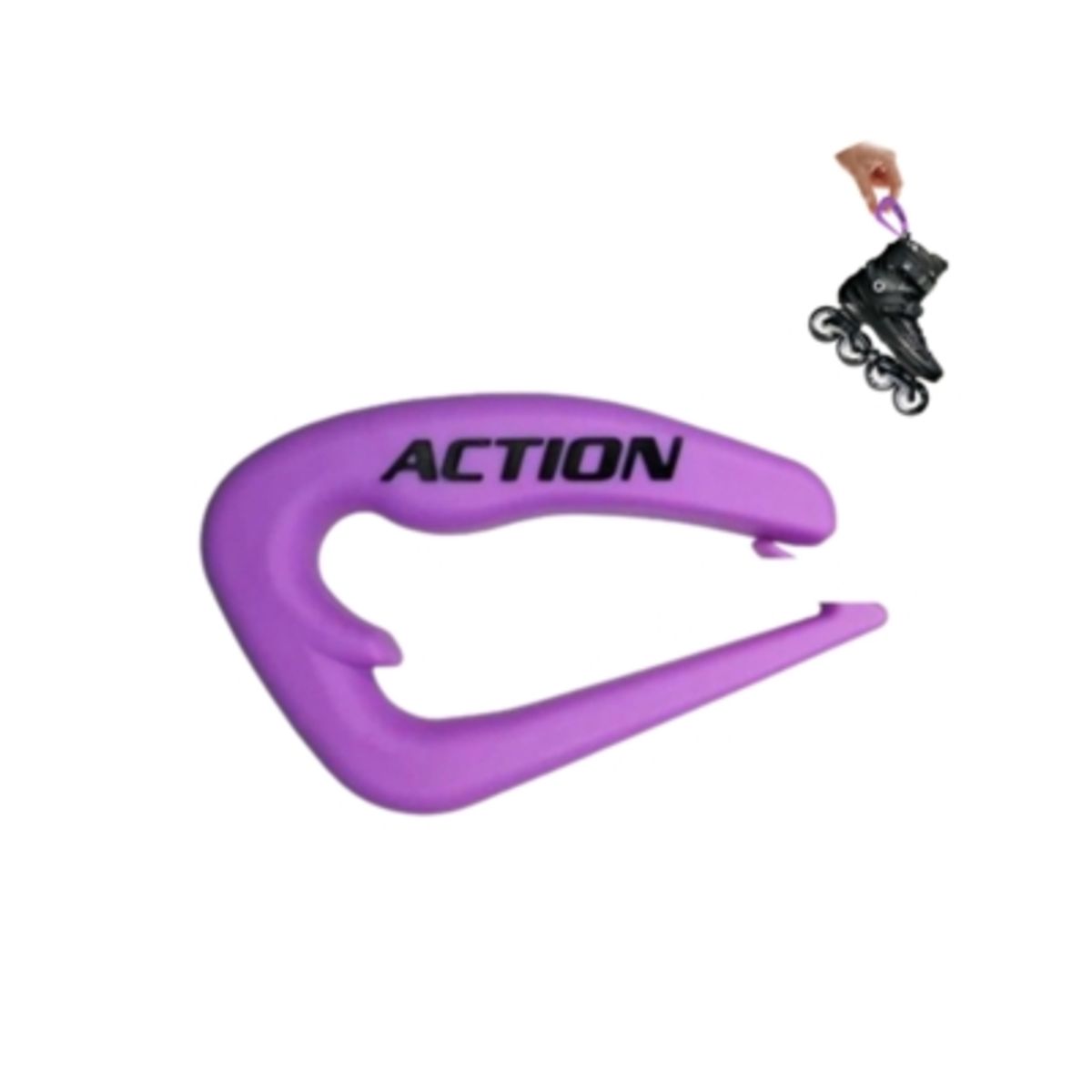 GENERICO - Gancho Sujeta Patines Transporte Mosquetón Enganche Rapido