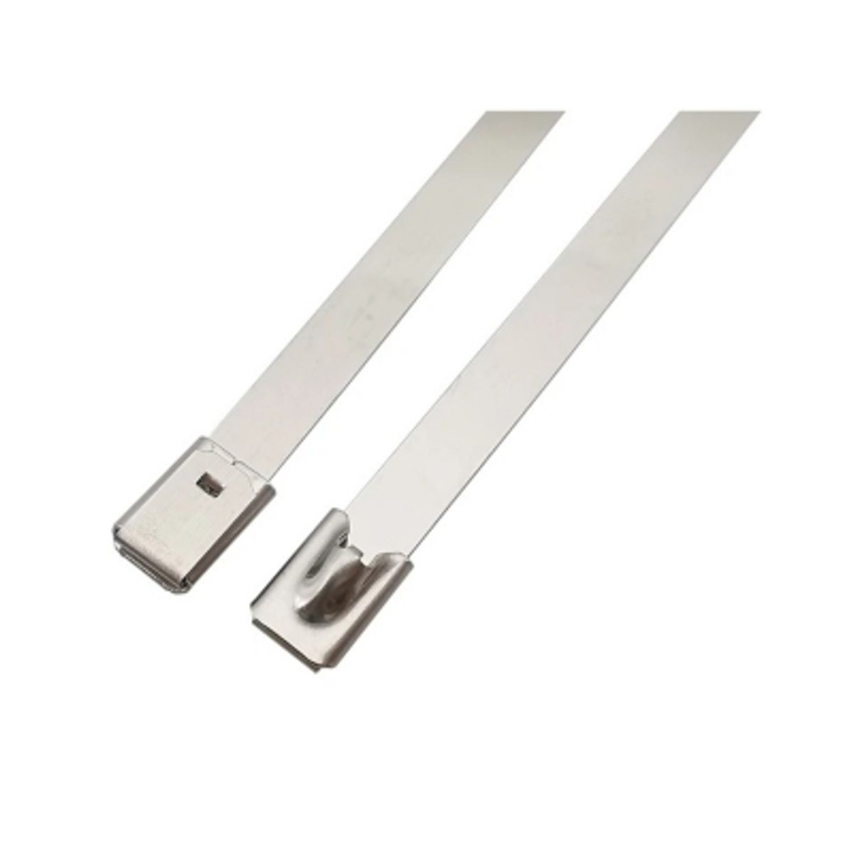 GENERICO - 100 Flejes Metálicos C/ Hebilla Seguridad 4.6 X 200mm Zuncho