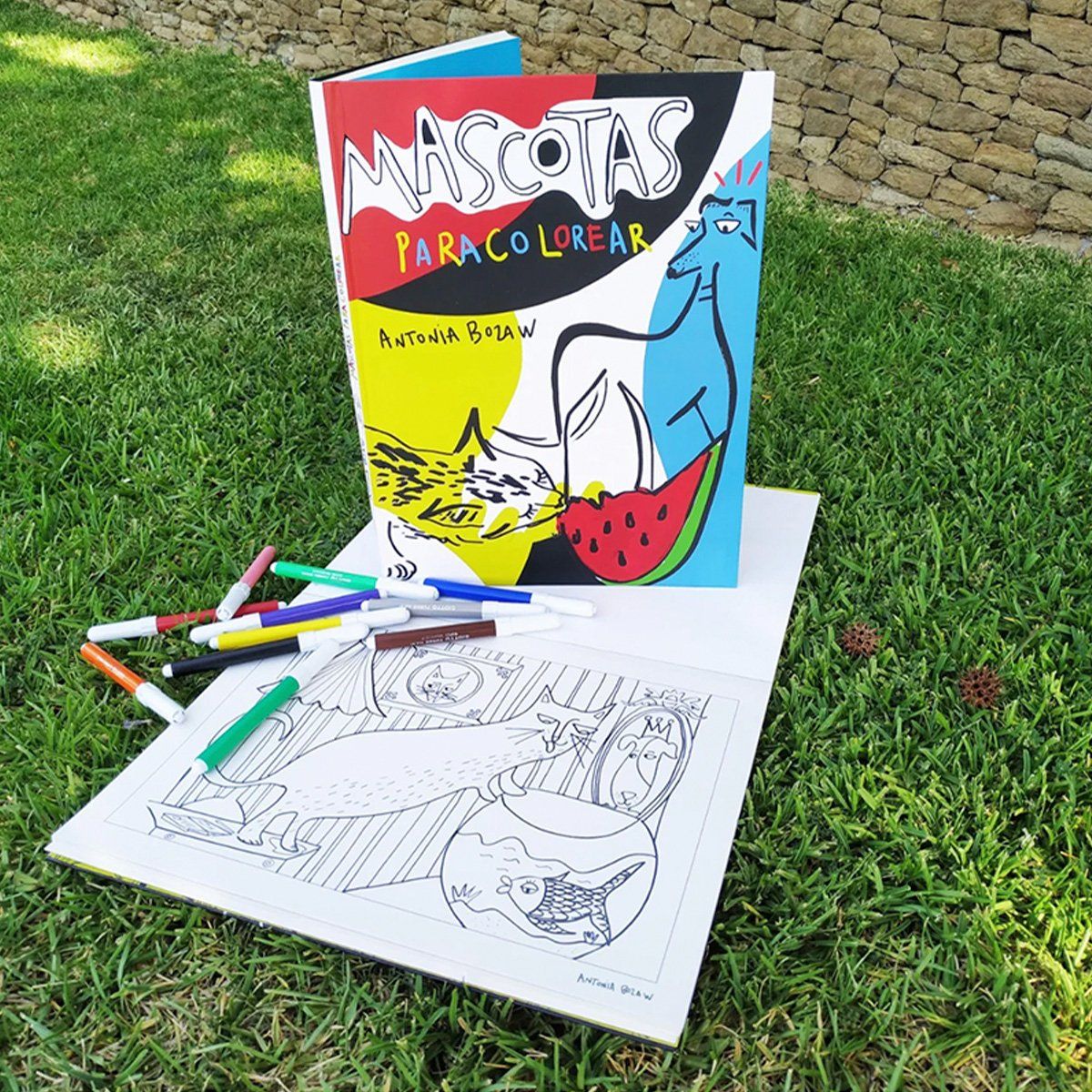 GENERICO - Libro para Colorear Mascotas Antonia Boza