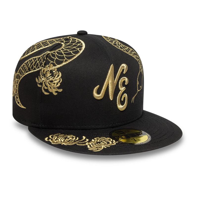 NEW ERA - Gorra 59Fifty New Era Year Of the Snake Black