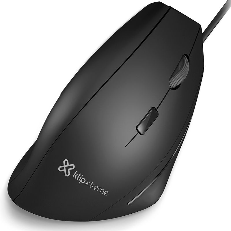 KLIP XTREM - Mouse Vertical KMO-505 6 Botones 1000/1600 DPI USB Ergonómico