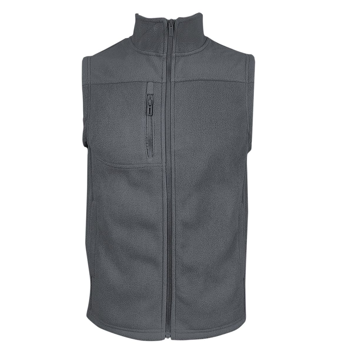 ANDESLAND OUTDOOR APPAREL - Chaleco Micropolar Liso Chilla Gris Hombre