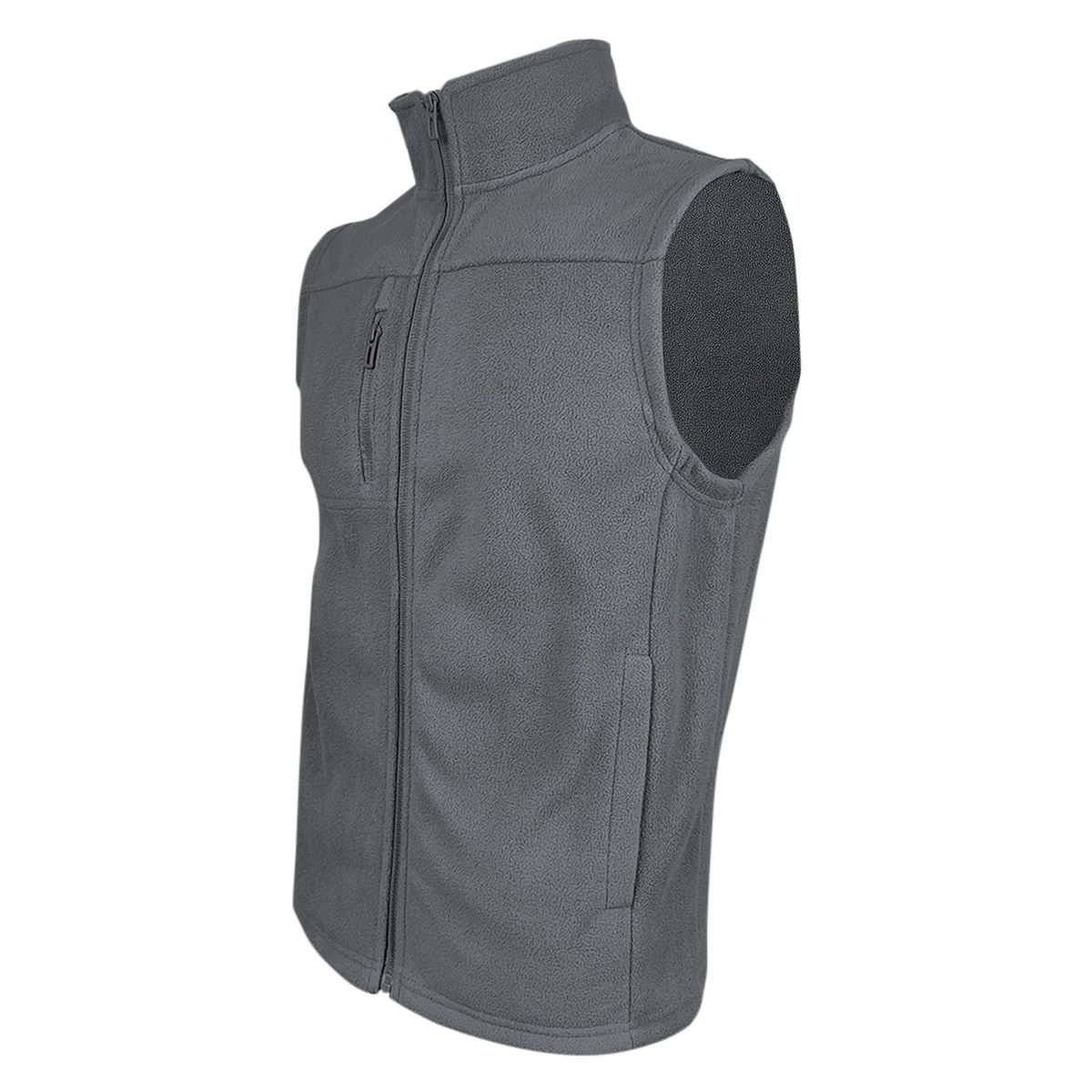 ANDESLAND OUTDOOR APPAREL - Chaleco Micropolar Liso Chilla Gris Hombre
