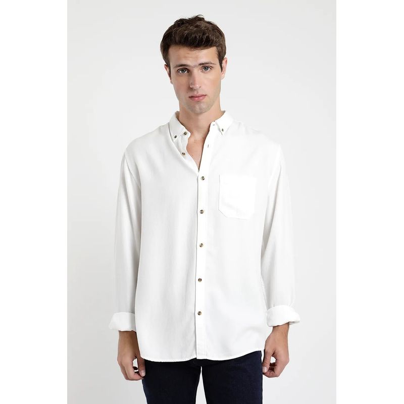FROENS - Camisa manga larga Urban blanco Froens