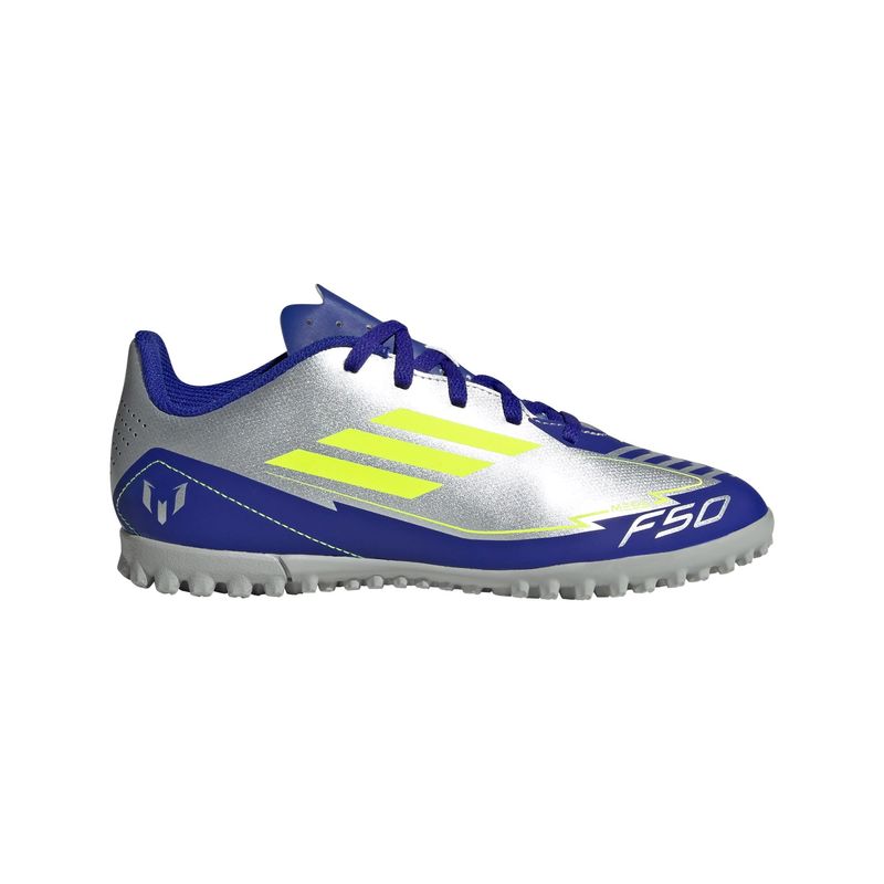 ADIDAS - Zapatos de fútbol F50 Club Messi Pasto sintético Niños.