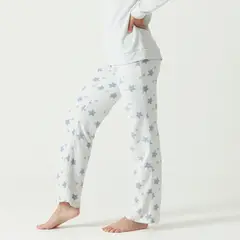 BARBIZON - Pijama de Mujer Cuello Polar Gris