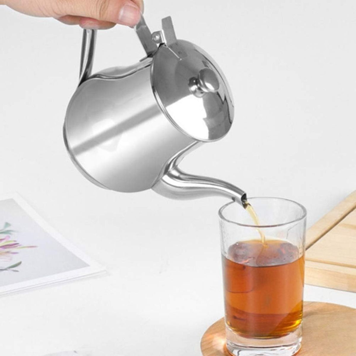 BAZUCA - Tetera Con Infusor De Acero Inoxidable 600ml para Té Infusiones