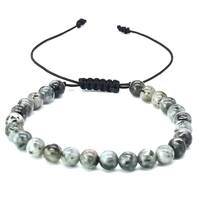 GENERICO - Pulsera Larvikita Natural Protección Equilibrio y Energía Positiva