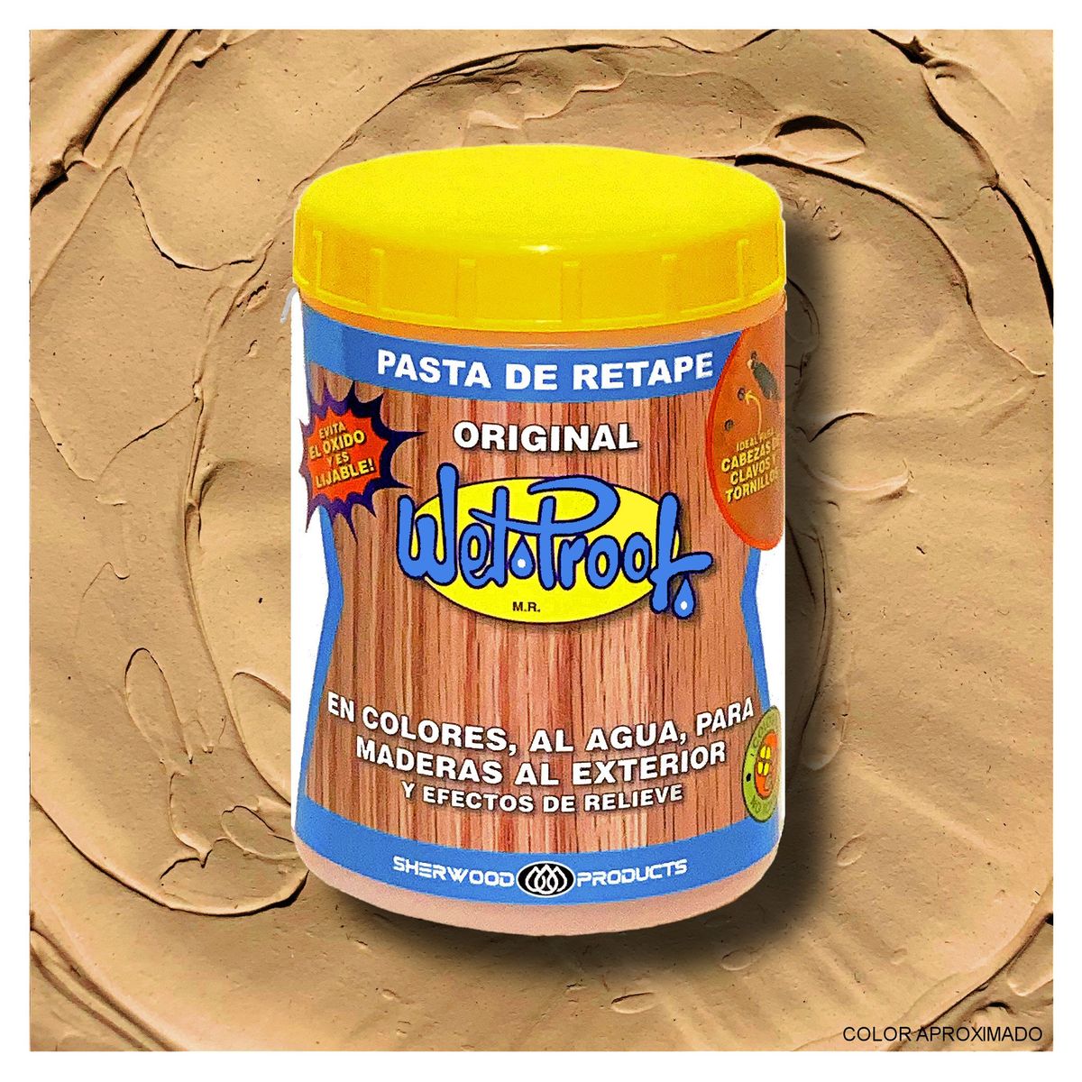 WETPROOF - PASTA DE RETAPE WET PROOF® SIENA PARA MADERA EXTERIOR 1-2 KG